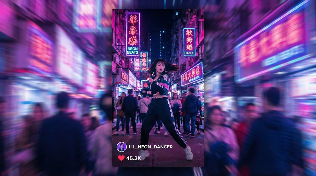高清视频高清视频短视频教程：城市霓虹舞蹈视频演示全教程